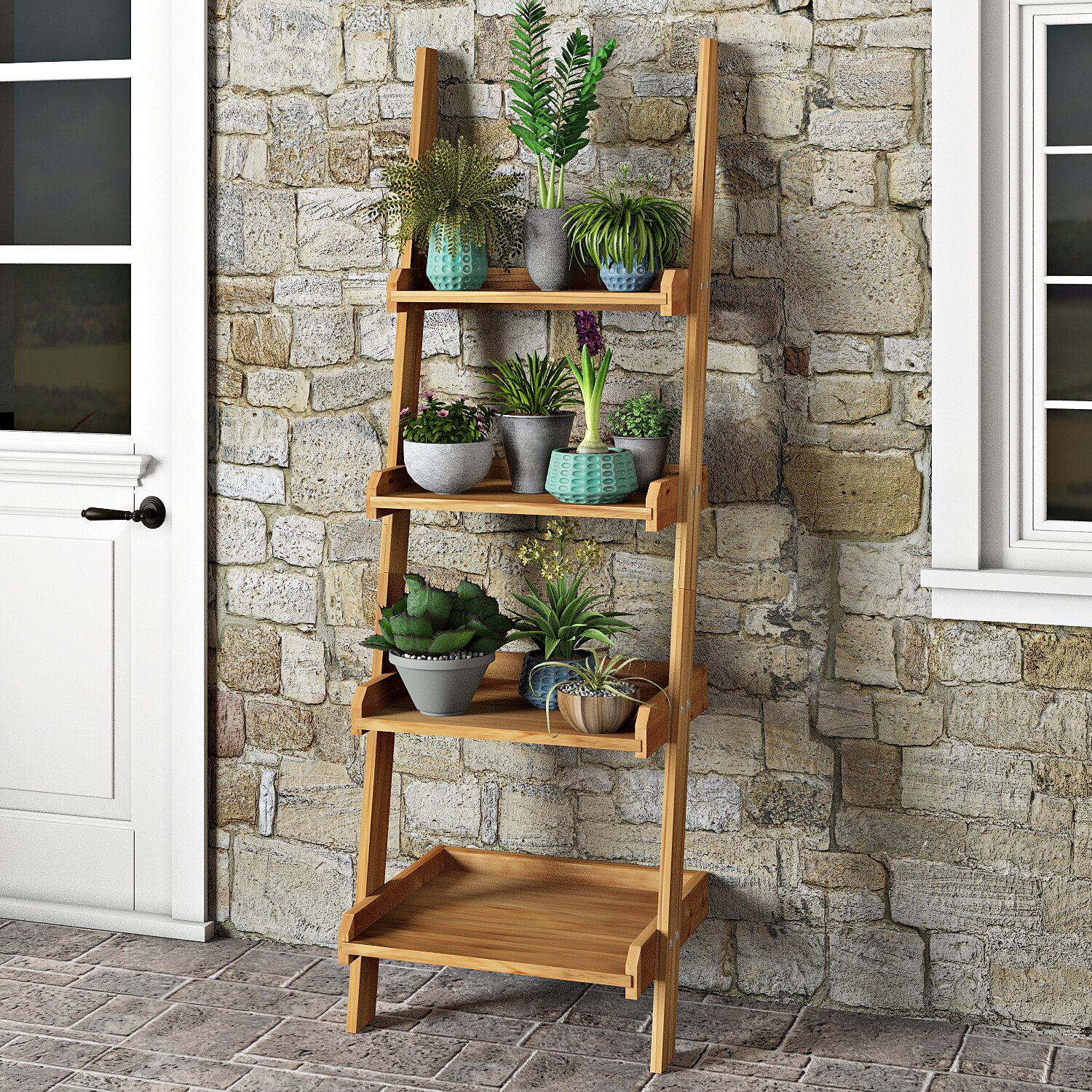 DCor Design Maserno Rectangular Ladder Plant Holder Reviews Wayfair